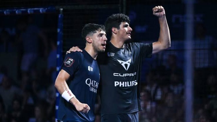 Tapia y Coello celebrando otro paso firme hacia la consagración