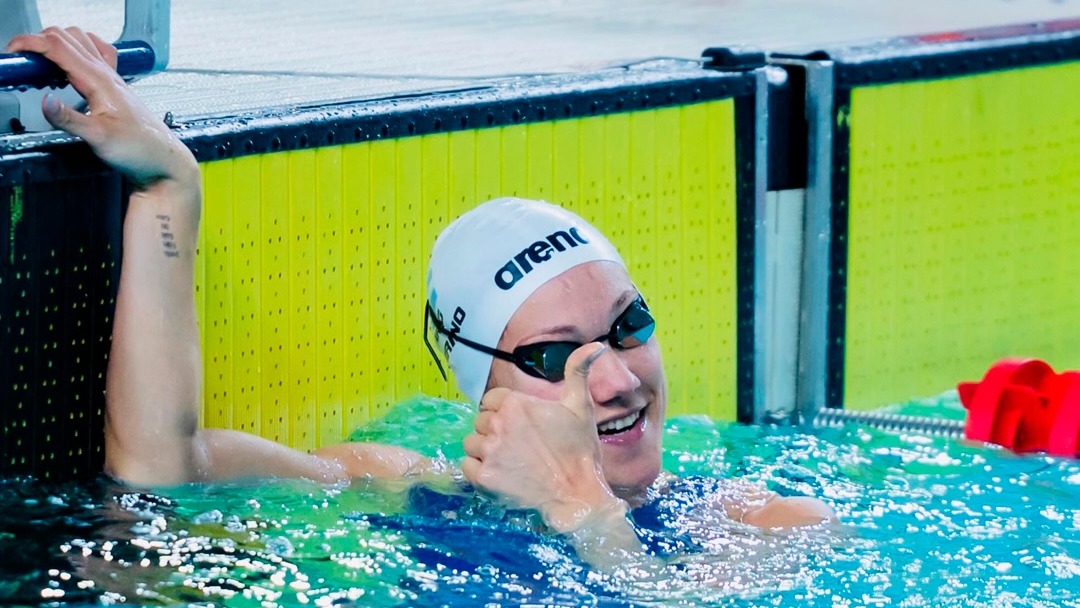 El festejo de Andrea Berrino al confirmar una nueva presea suramericana en su palmarés
