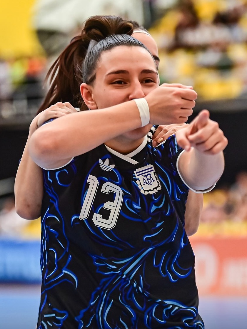 El festejo argentino en el partido ante las cafeteras