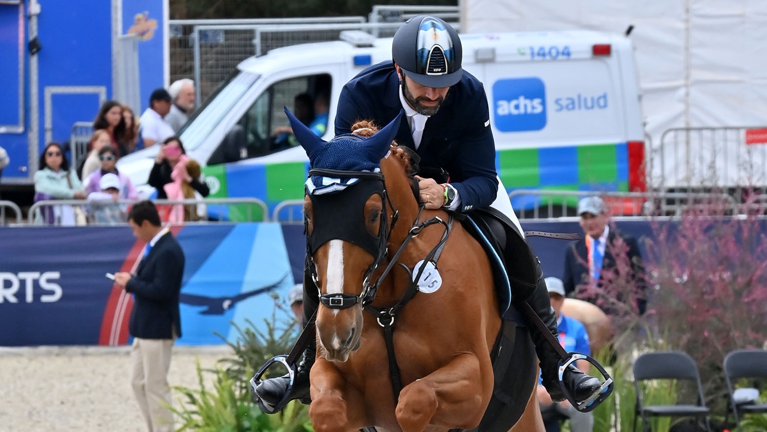 Juan Alberto Benítez Gallardo en plena acción durante los panamericanos de Santiago 2023 (Archivo)