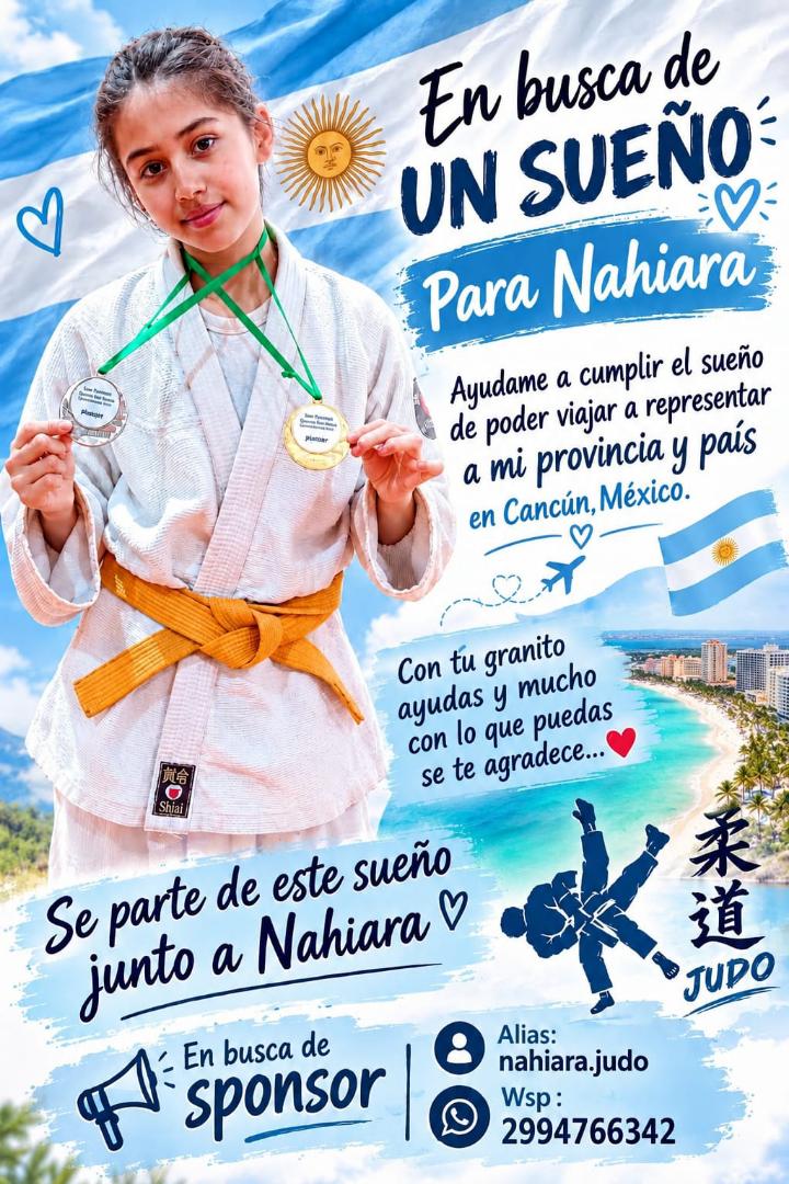 Tiene 12 años, es campeona nacional de judo y necesita sponsors para viajar al Panamericano de Cancún