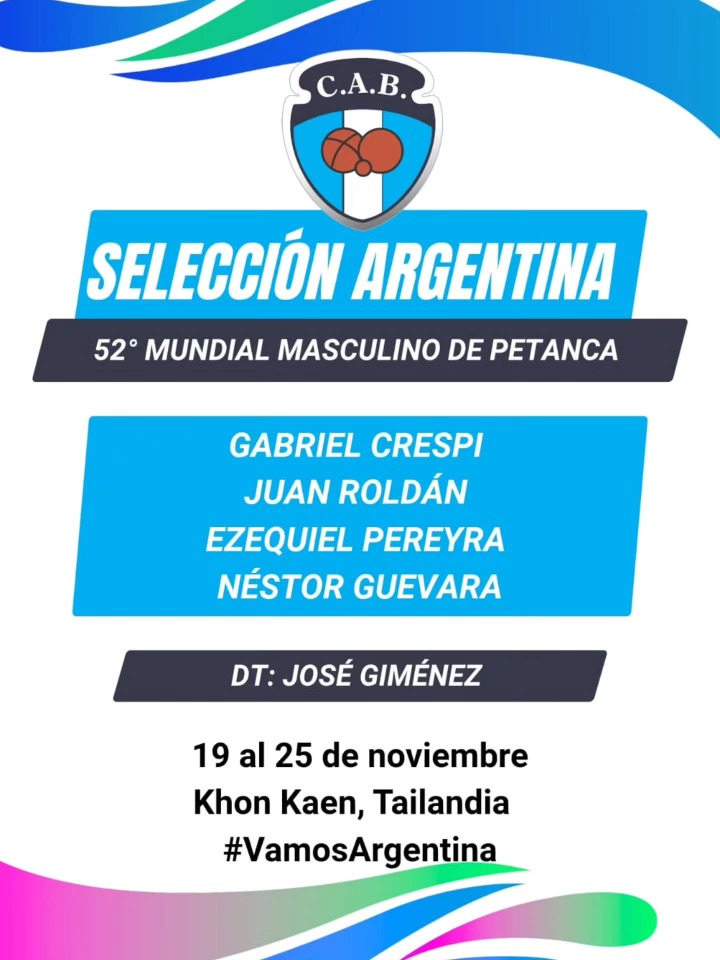 Los cuatro representantes argentinos para la cita ecuménica de Petanca en Tailandia. (Foto: @cabochas)