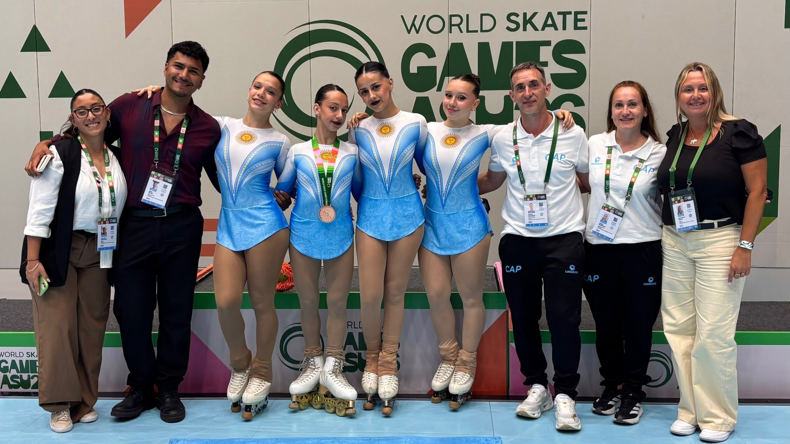 Giuliana Scamarda conquistó la medalla de bronce e inauguró el podio argentino en el patinaje artístico de Asunción 2026