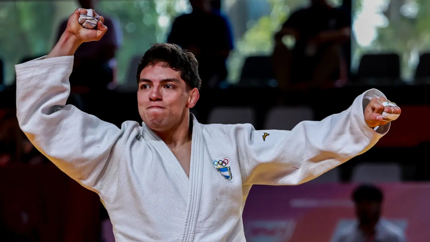 Agustín Gil ganó dos combates en el Mundial de Judo de Bakú antes de caer ante un ex finalista olímpico