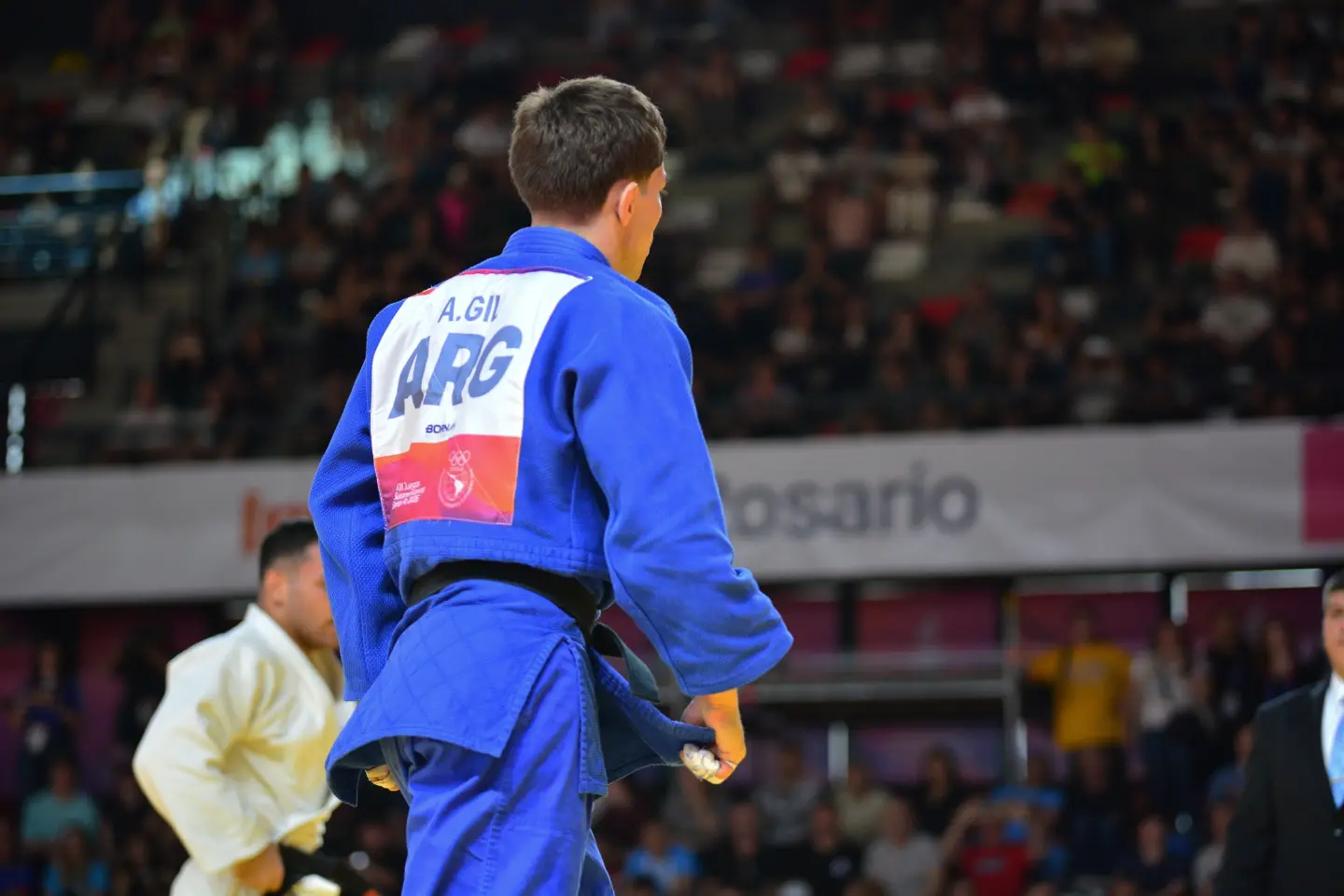 Agustín Gil ganó dos combates en el Mundial de Judo de Bakú antes de caer ante un ex finalista olímpico