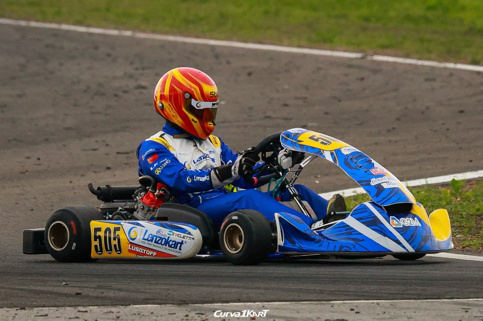 Bruno Viglietti terminó tercero en el Sudamericano de karting
