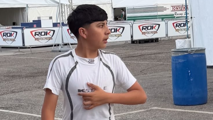 Vicente Aguilar se metió entre los 5 mejores de la categoría Mini en la Superfinal ROK de Lonato